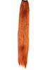 Tresse Kunsthaar-Tressen 75 cm lang 250 cm breit hitzebeständig Rot Hellrot VK-WEFT-T2735
