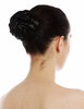Hairpiece hairbun bun hairknot chignon elaborately traditional braided dark brown