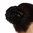 Hairpiece hairbun bun hairknot chignon elaborately traditional braided dark brown
