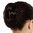 Hairpiece Hairbun Bun Hairknot chignon oval large elaborately braided black blended with dark auburn