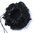 Hairpiece open Hairbun Hair bun nest wild voluminous large curled black
