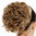 Large Hairpiece open hairbun hair rose nest bun extension wild curls volume blonde and platinum