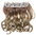 Clip-in hair extension 5 clips wide curled wavy ombre medium blonde ash blond mix 15 inches