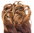 Clip-in Haarverlängerung Hinterkopf lockig Ombre Mittelbraun Karamell-Blond 40 cm CMT-863-052TT26