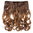 Clip-in Haarverlängerung Hinterkopf breit lockig Ombre Dunkelblond Honigblond CMT-863-053TT26