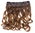 Clip-in hair extension 5 clips wide curled wavy ombre mix of dark blonde and honey blond 15 inches