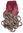 Clip-in Extension Haarverlängerung Hinterkopf breit lockig Ombre Rot Aschblond CMT-863-054TT16