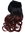 Clip-in Extension Haarverlängerung Hinterkopf breit lockig Ombre Schwarz Dunkelrot CMT-863-1BTT35