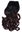 Clip-in hair extension 5 clips wide curled wavy ombre mahogany mix of dark brown auburn 15 inches
