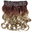 Clip-in Haarverlängerung Hinterkopf breit lockig Ombre Kupferbraun Aschblond CMT-863-30TT24