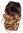 Clip-in Haarverlängerung Hinterkopf breit lockig Ombre dunkles Rotbraun Dunkelblond CMT-863-33TT26