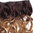 Clip-in Haarverlängerung Hinterkopf breit lockig Ombre dunkles Rotbraun Dunkelblond CMT-863-33TT26