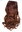 Clip-in Haarverlängerung Hinterkopf breit lockig Ombre Kastanie Rotbraun Kupferbraun CMT-863-33TT30