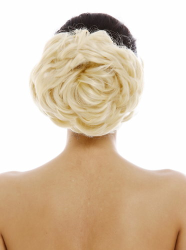 Hairpiece Hairbun Bun Hair Rose bushy voluminous bright light blond