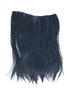 Weft tress of synthetic hair sleek for wig extension hair length 20inches tress ashen blue black mix
