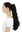 Ponytail Hairpiece Extensions very long voluminous curled curls black 23inch