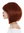 Lady Wig short frayed Bob style parting dark copper red