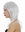 Lady Wig shoulder-length medium long layered straight hair very light white-ish gray