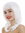 Lady Wig shoulder-length medium long layered straight hair white