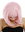 Lady Wig shoulder-length medium long layered straight hair light pink
