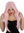 Lady Wig very long parting layered straight sleek light pink Fairy