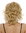 Lady wig shoulder-length medium long curled curls parting goldblond blond