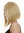 Lady wig short concave bob style straight middle-parting clavi cut goldblond blond