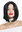 Short Lady Wig concave Bob Longbob choppy cut middle-parting black