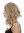 Lady Wig short Bob Longbob straight but curled tips middle parting blond mix