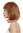 Lady wig short Longbob wide bangs fringe straight sleek but curved tips copper blond