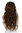 Lady wig with headband long curled curly voluminous curls brown and blond highlights