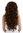 Lady wig with headband long curled curly voluminous curls copper brown light auburn