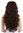 Lady wig very long voluminous curled curls mahogany dark auburn