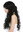 Lady wig very long voluminous curled curls black
