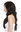 Lady wig very long slightly wavy voluminous dark brown