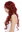 Long lady wig wavy to curled wet look beach style salt and sea effect garnet red