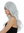Lady Quality Wig Cosplay long parted slightly wavy icy gray-ish light blue Fairy