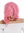 Short lady quality wig wavy bob concave tips pink Cosplay