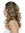 Lady wig lace front handmade long curled curls ombre mix black to blond