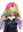 CW-012 Halloween Carnival wig Unicorn multi rainbow colours long curls