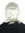 CW-031-P4-P613 wig mullet retro 80s bad taste hipster dark brown covered with platinum blond