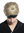 CW-037-KII220 Wig & Headband Men Carnival Halloween short blond 80s retro Karate fighter