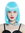 CW-052-T4516 Wig Ladies Women Halloween Carnival short smooth longbob bangs light blue
