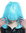CW-052-T4516 Wig Ladies Women Halloween Carnival short smooth longbob bangs light blue