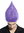 CW-057-P08 Wig Men Women teased raised pointy purple closed flower bud troll puck