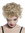 215222-FR82A Wig for Halloween Carnival Women Men short blond wavy quiff retro