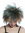210165 Wig voluminiously teased Punk Wave Gothic 80s style brown with multi colour highlights