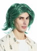 91787-B-ZA97A-ZA96 Halloween Carnival wig Men Women medium length teased middle-parting