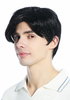 M230-1 Wig Man's Men short straight parting parted black