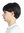 M230-6 Wig Man's Men short straight parting parted brown